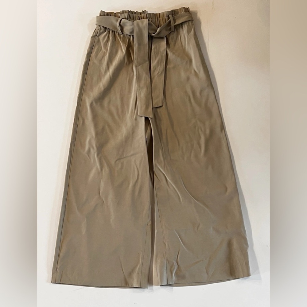 Ann Taylor Factory The Wide Leg Above Ankle Paperbag Pants Size XS Belted